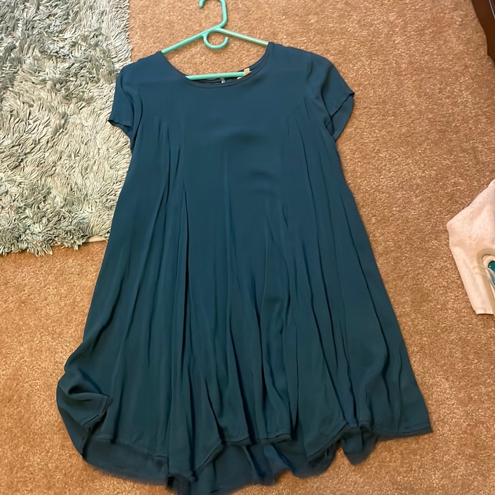 Blue flowy layered dress